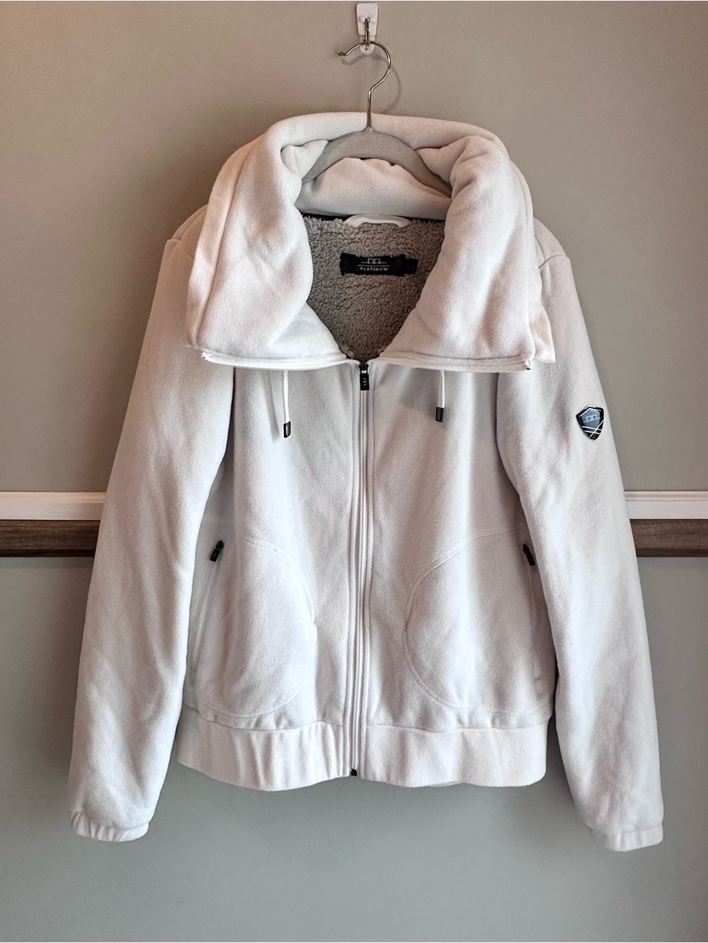 Alessandro Albanese Platinum Equestrian Cream Full Zip Fleece Jacket